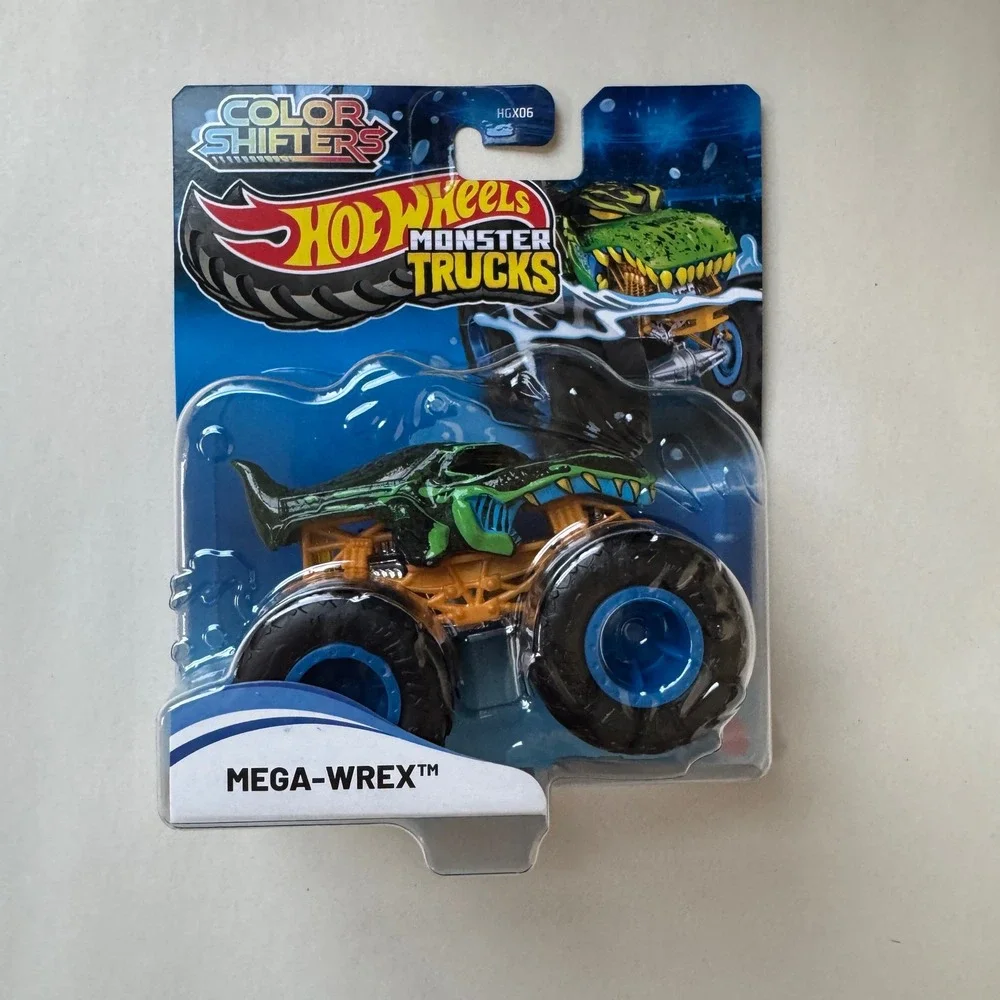 Hot Wheels Monster Trucks Color Shifters Mega-Wrex HGX06 Green 1:64 Die-cast Toy
